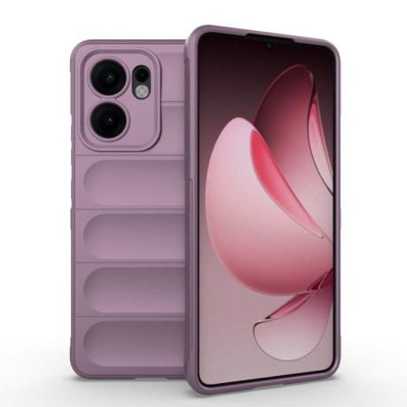 Силіконовий чохол Magic Flannel для OPPO Reno13 F/Reno13 FS- фіолетовий