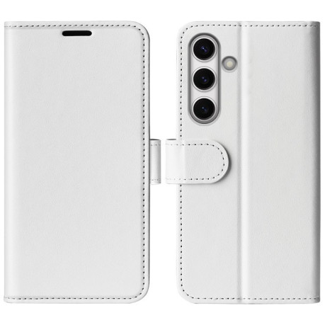 Чехол-книжка R64 Texture Horizontal Flip Leather для Samsung Galaxy S24 FE 5G - белый