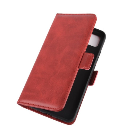 Чехол-книжка Dual-side Magnetic Buckle для Xiaomi Redmi 10A/9C - красный