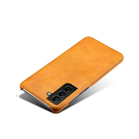 Протиударний чохол Calf Texture для Samsung Galaxy S22 - помаранчевий
