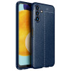 Противоударный чехол Litchi Texture для Samsung Galaxy A04s/A13 5G - синий