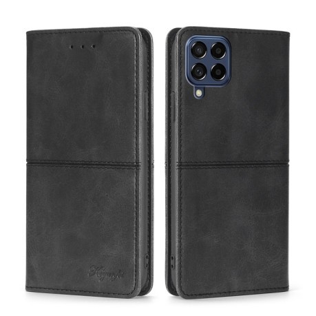 Чехол-книжка Cow Texture Magnetic для Samsung Galaxy M53 5G - черный