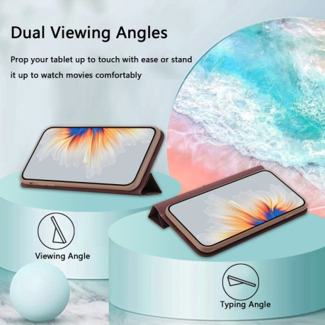 Чохол-книжка 3-Folding Ultrathin Skin Feel для Samsung Galaxy S21 FE 5G - коричневий