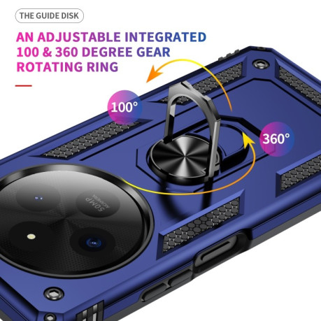 Протиударний чохол HMC 360 Degree Rotating Holder на Xiaomi Redmi 14C 4G/Poco C75/Redmi A4 5G - синій