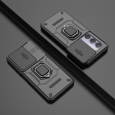 Противоударный чехол Sliding Camshield на Xiaomi Redmi 15 5G / 4G EU 171mm - черный