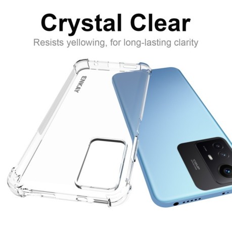 Противоударный чехол ENKAY Clear для Xiaomi Redmi Note 12S - прозрачный