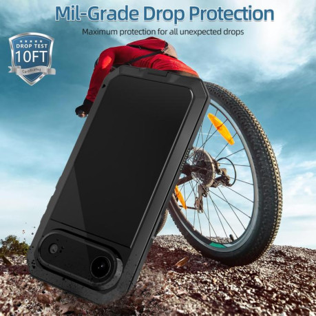 Противоударный чехол Shockproof IP54 Life Waterproof для iPhone Air - черный