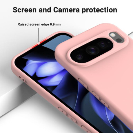 Силиконовый чехол Solid Color Liquid Silicone на Google Pixel 10 Pro XL - розовый
