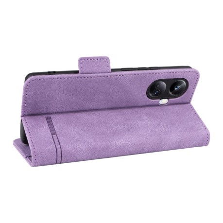 Чохол-книжка Magnetic Clasp Flip для Realme 10 Pro+ - фіолетовий