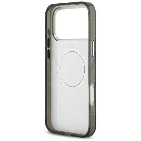 Оригинальный чехол Karl Lagerfeld IML Glitter Karl&amp;Choupette Heads Logo с MagSafe на iPhone 17 Pro Max - Black