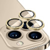 Захисне скло на камеру для ENKAY Hat-Prince Glitter Rear Lens Aluminium для iPhone 15 Pro / 15 Pro Max - золоте