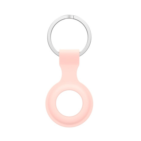 Силиконовый брелок с кольцом для AirTags - розовый