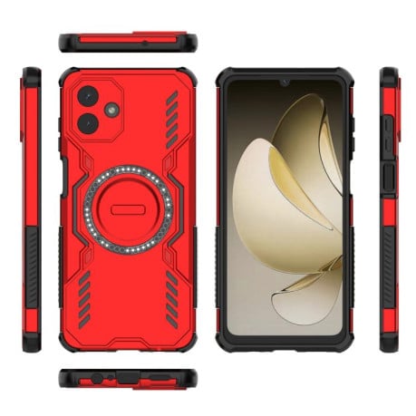 Протиударний чохол Butterfly Armor з MagSafe на Samsung Galaxy A07 4G - червоний