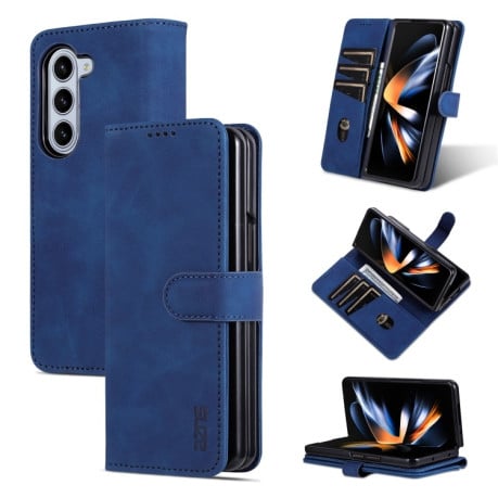 Чехол-книжка ANS Skin Feel Calf для Samsung Galaxy  Fold 6 5G - синий
