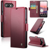 Чохол-книжка CaseMe 023 Butterfly Buckle Litchi Texture RFID Anti-theft Leather для Google Pixel 9a - червоний