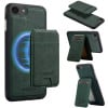 Чехол-книжка LC.IMEEKE L3 Series Detachable RFID Card Bag Magsafe для iPhone 16e - зеленый
