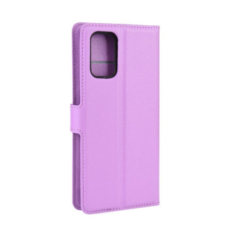 Чехол-книжка Litchi Texture на  Samsung Galaxy S20 FE - фиолетовый