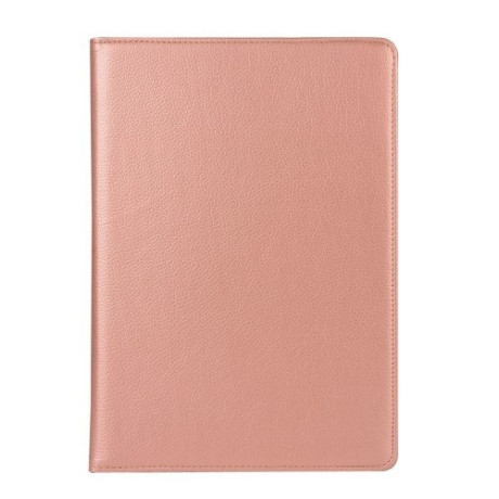 Шкіряний Чохол Litchi Texture 360 Degree рожеве золото для iPad 9/8/7 10.2 (2019/2020/2021)/Air 2019/Pro 10.5