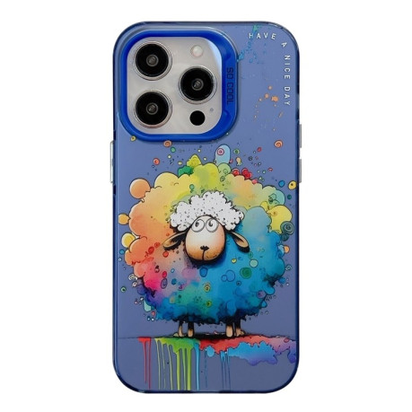 Чехол Animal Pattern Oil Painting Series для  iPhone 16 Pro - Sheep