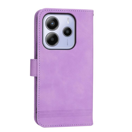 Чохол-книжка Dierfeng Dream Line для Xiaomi Redmi Note 14 4G 164.48mm - фиолетовый