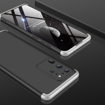 Чехол GKK Three Stage Splicing Full Coverage на Samsung Galaxy S20 Ultra-темно-серебристый