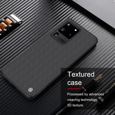 Ударозащитный чехол NILLKIN 3D Textured Nylon на Samsung Galaxy S20 Ultra - черный