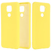 Силиконовый чехол Solid Color Liquid Silicone на Xiaomi Redmi Note 9 / Redmi 10X - желтый