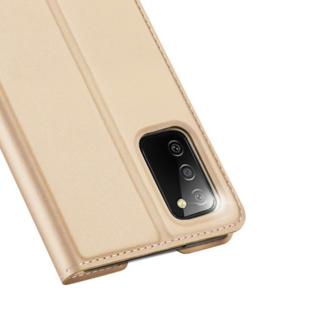 Чехол-книжка DUX DUCIS Skin Pro Series на Samsung Galaxy A03s - золотой