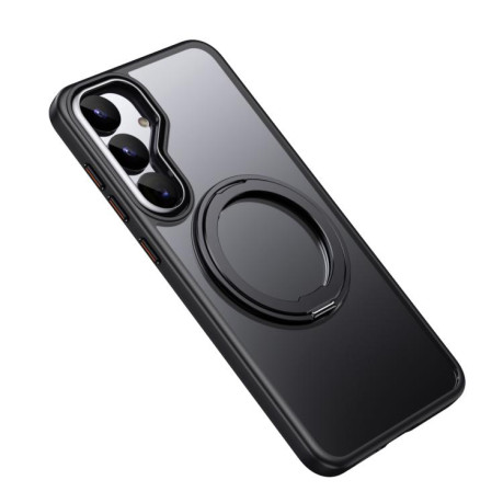 Ударозахисний чохол 360 Rotating MagSafe Magnetic Frosted для Samsung Galaxy S25+ 5G - чорний