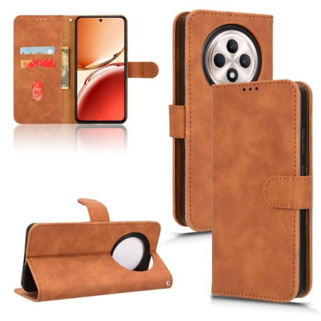 Чехол-книжка Retro Skin Feel Business Magnetic на OPPO Reno12 F/12 FS 5G - коричневый