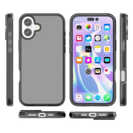 Противоударный чехол Terminator Style Glitter для iPhone 17 - серый