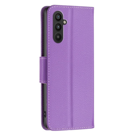 Чохол-книжка Litchi Texture Pure Color на Samsung Galaxy A24 4G - фіолетовий