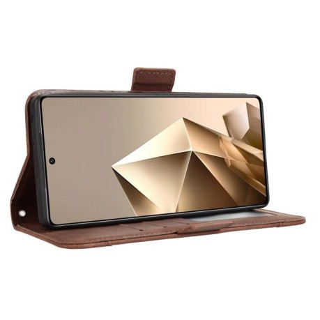 Чохол-книжка Skin Feel Calf на Infinix Note 50 4G / Note 50 Pro 4G - коричневий