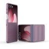 Силиконовый чехол Magic Flannel для Samsung Galaxy Flip 7 5G - фиолетовый
