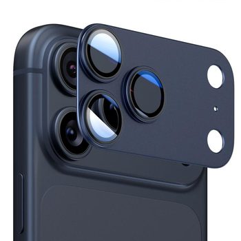 Захисне скло на камеру ENKAY 9H Anti-reflection Camera Lens Aluminium Alloy на iPhone 18 Pro Max — темно-синє