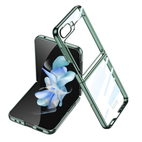 Протиударний чохол Ultra-thin Plating Clear для Samsung Galaxy Flip 5 - зелений