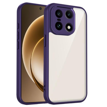 Матовый противоударный чехол Escase с мягким покрытием на OnePlus 15 — фиолетовый