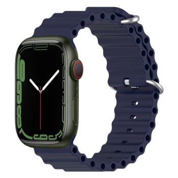 Силіконовий ремінець Ocean для Apple Watch 10 42mm/Series 8/7 41mm / 40mm / 38mm - синій