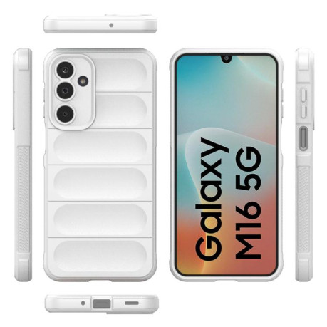 Силіконовий чохол Magic Flannel для Samsung Galaxy M16 5G - білий