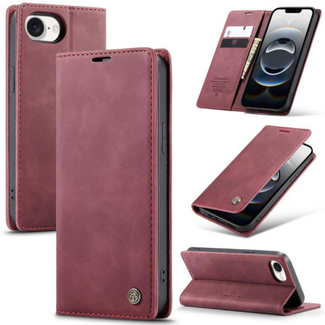 Чехол-книжка CaseMe-013 Multifunctional на iPhone 16e - красный