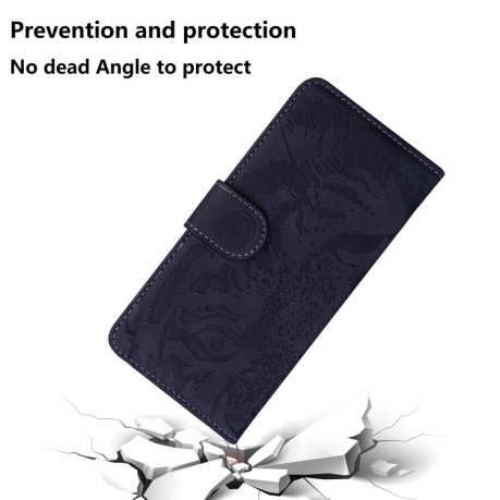 Чехол-книжка Tiger Embossing для Motorola Edge 50 Ultra - черный