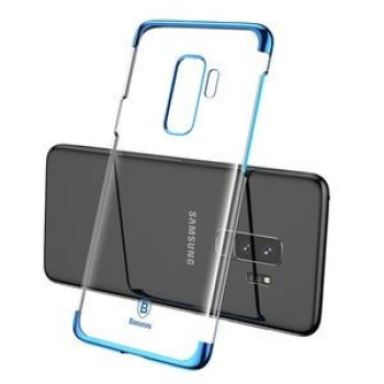 Чехол Baseus на Samsung Galaxy S9+/Plus Fashion Glitter Electroplating Frame - синий