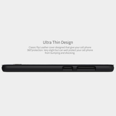 Кожаный чехол-книжка Nillkin Qin Series для Samsung Galaxy S20 Ultra -черный