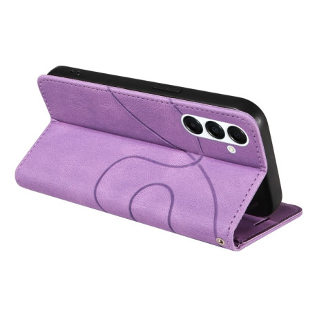 Чохол-книжка Dual-color Splicing Flip Leather  для Samsung Galaxy A26 5G - фіолетовий