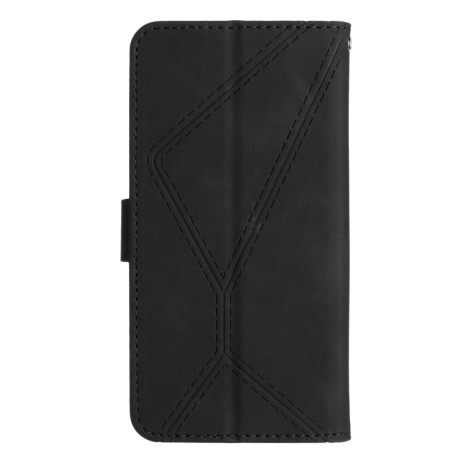 Чехол-книжка Stitching Embossed Leather For Samsung Galaxy A05 - черный