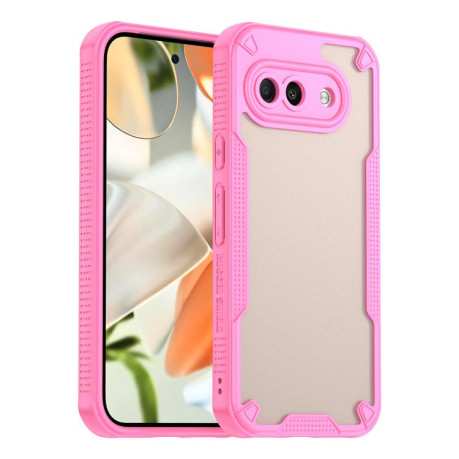 Противоударный чехол Armor Glaze PC Hybrid для Google Pixel 9a - розовый