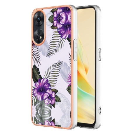 Протиударний чохол Electroplating IMD для OPPO Reno8 T 4G - Flower