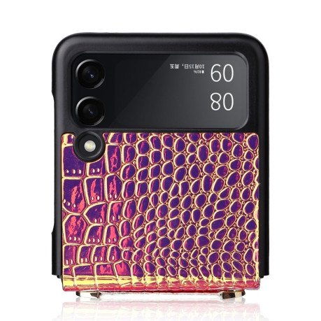Протиударний чохол Siamese Pearl Texture Samsung Galaxy Z Flip3 5G - рожеве золото
