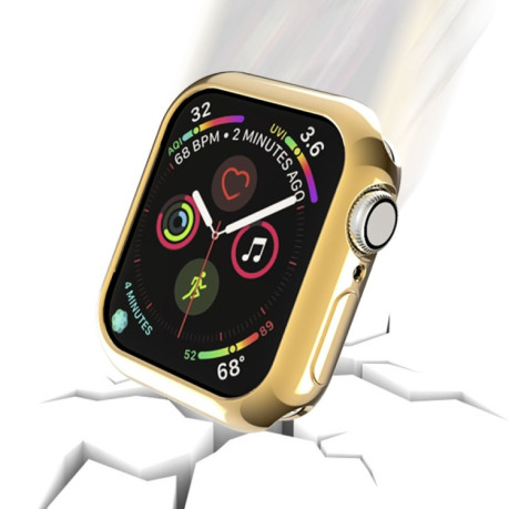 Протиударна накладка Round Hole для Apple Watch Series 3 / 2 / 1 42mm - золота
