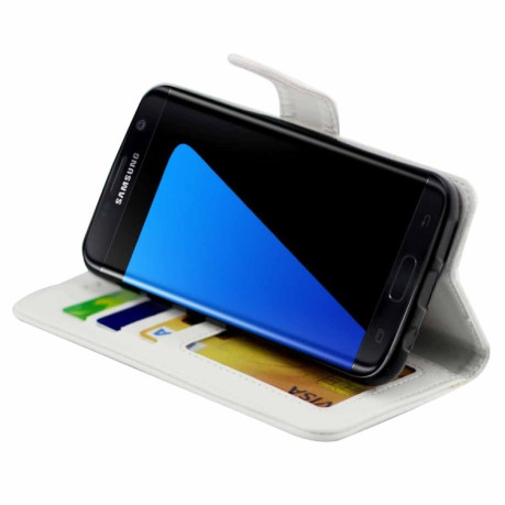 Чехол-книжка Crazy Horse Texture на Samsung Galaxy S7 - белый
